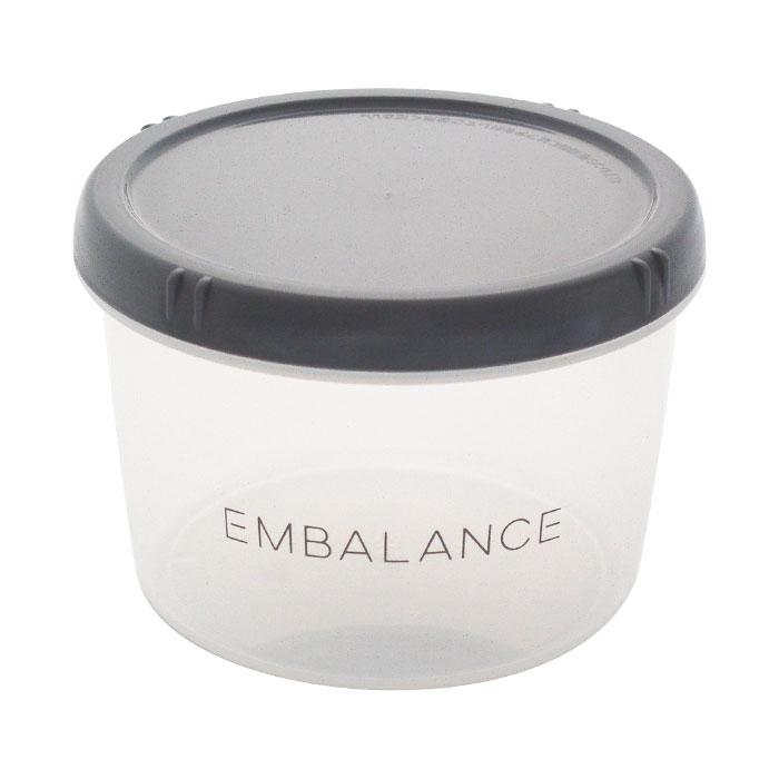 エンバランス ラウンドコンテナ グレー 6点 EMBALANCE（エンバランス） ROUND CONTAINER（ラウンドコンテナ） M