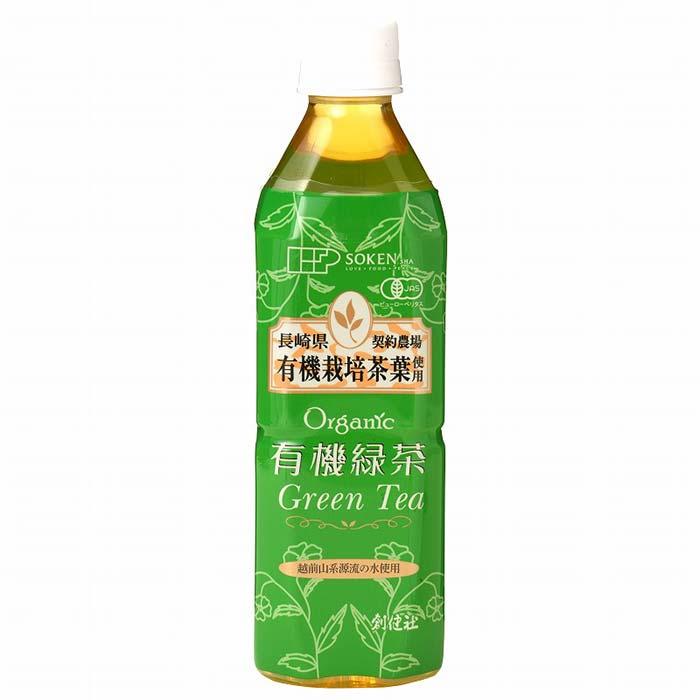 【24本セット】創健社 有機緑茶 500ml×24本 | 