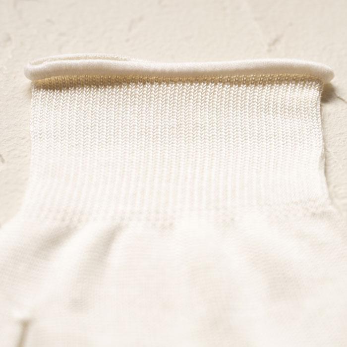 おひさまのぬくもり（天然シルク）   指先ソックス オフホワイト・フリー（22〜27cm） |  | 02