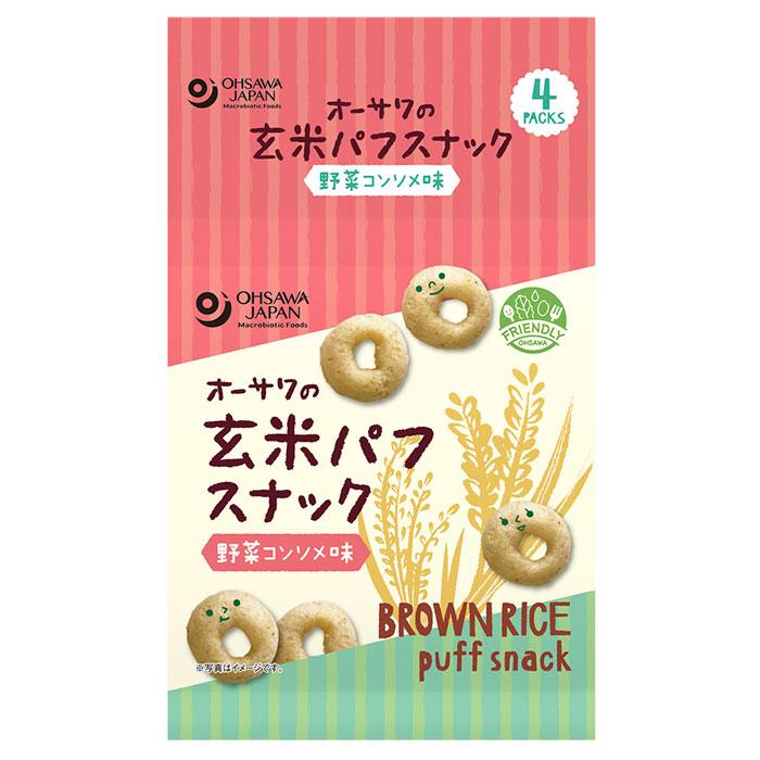 オーサワの玄米パフスナック 野菜コンソメ味／8g×4P |  | 01
