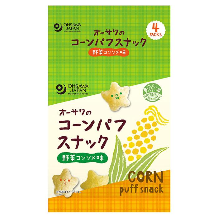 オーサワのコーンパフスナック 野菜コンソメ味／7g×4P |  | 01