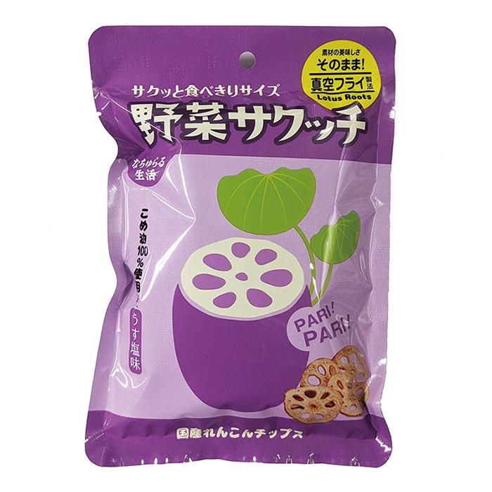 イー・有機生活 野菜サクッチ　 国産れんこんチップス／19g | 