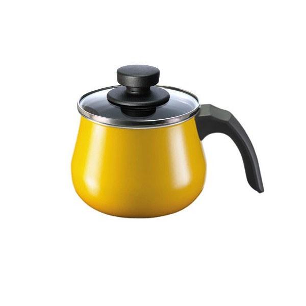 シラルガン ガラス蓋付ミルクポット クレイジーイエロー : プレマ