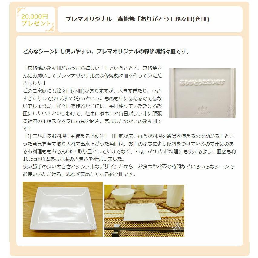 【2万円ご購入プレゼント】 森修焼（しんしゅうやき）「ありがとう銘々皿(角皿)」  ※条件あり |  | 02