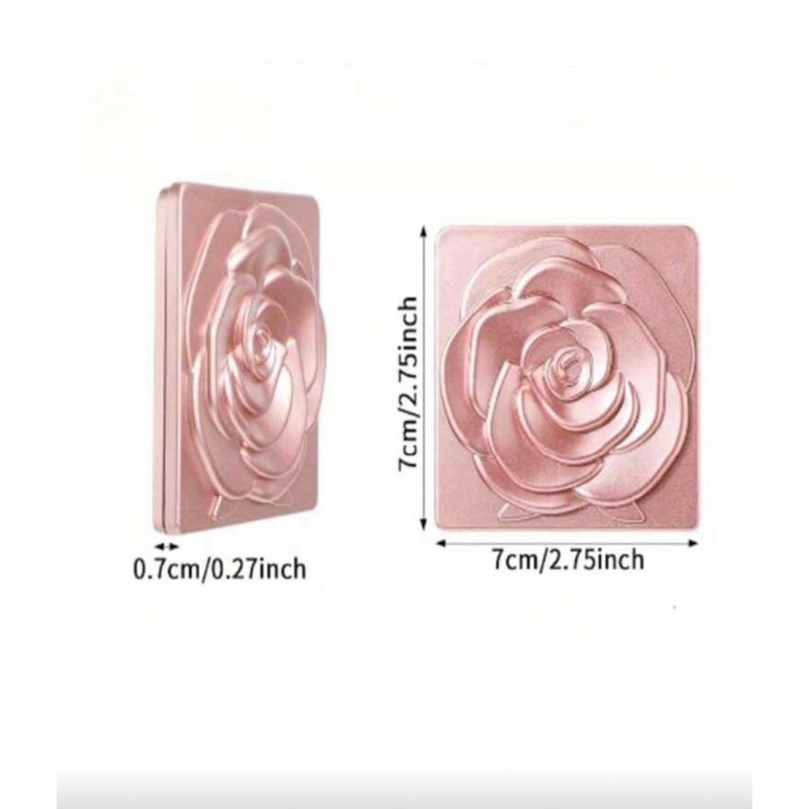 感謝SALE】バラ柄 拡大鏡 ミラー 携帯用 コンパクトミラー おしゃれ