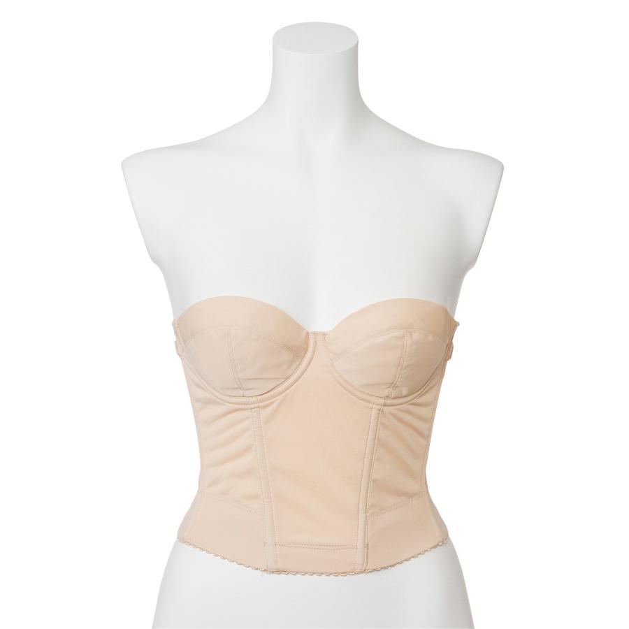 ベアバックブラジャー ぶら ぶらじゃー ロングブラ ドレスインナー ベージュ ブラック シンプル ドレスアップ 下着 リリー 30代 40代 | Premier | 06