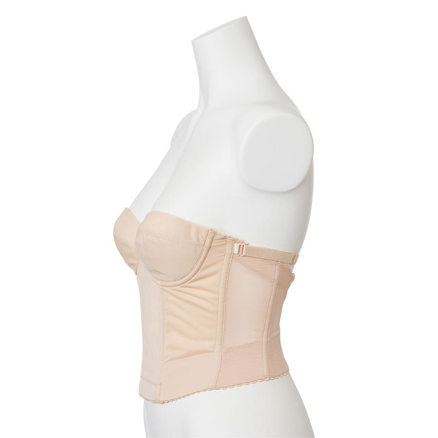 ベアバックブラジャー ぶら ぶらじゃー ロングブラ ドレスインナー ベージュ ブラック シンプル ドレスアップ 下着 リリー 30代 40代 | Premier | 07