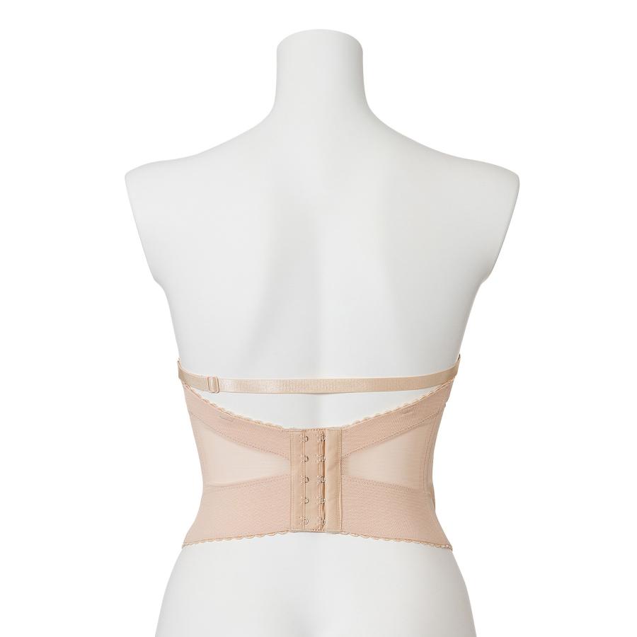 ベアバックブラジャー ぶら ぶらじゃー ロングブラ ドレスインナー ベージュ ブラック シンプル ドレスアップ 下着 リリー 30代 40代 | Premier | 08