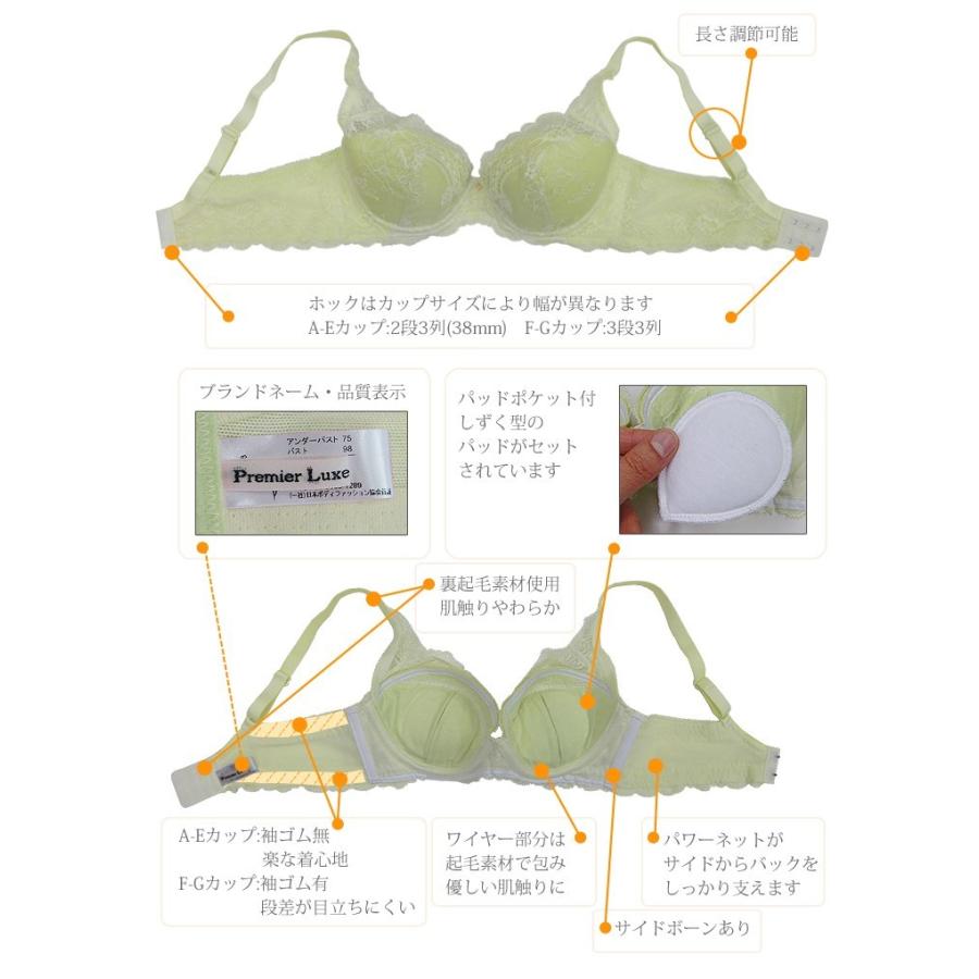 Premier（プルミエ） ブラジャー ぶらじゃー フルカップ 育乳 高級下着