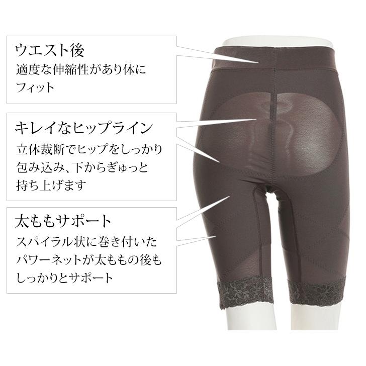 ガードル いい肌あったか ガードル 5分丈 2色セット S M L LL 3L 骨盤ガードル 裏起毛 骨盤ガードル 骨盤補正 骨盤補整 補正下着 通販 レディース 美人工房の画像