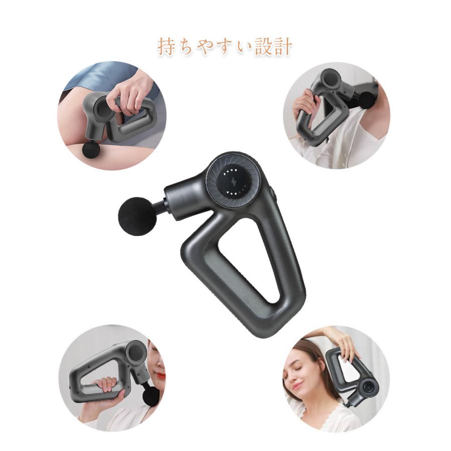 【新品】 マッサージガン 2000mAh 大容量バッテリー搭載 筋膜リリースガン 6段階振動強度 4種類のアタッチメント付属 太もも 筋肉リラックス 全身リフレッシュ道具 【J2232579593】(12980円)