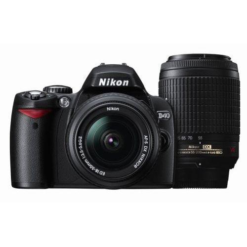 ニコン（Nikon） 中古 1年保証 美品 Nikon D40 18-55mm II 55-200mm