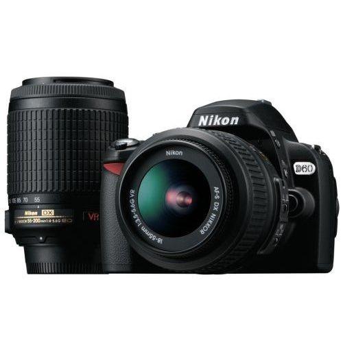 中古 1年保証 美品 Nikon D60 18-55mm VR 55-200mm VR ダブルズーム  