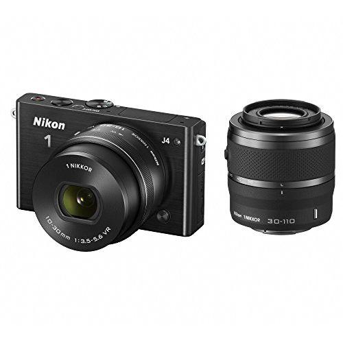 Nikon 1 J4　ダブルズームキット ミラーレスカメラ ブラック　最終値下げ ニコン（Nikon） 中古 1年保証 美品 Nikon J4 ダブルズームキット