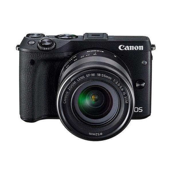 中古 １年保証 美品 Canon EOS M3 18-55mm IS STM レンズキット ブラック｜premierecamera