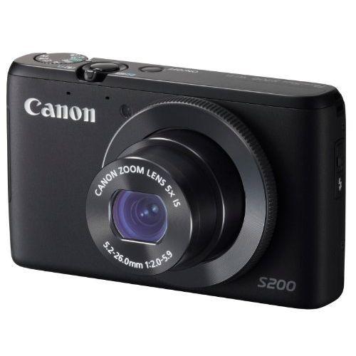 【70％OFF】 １年保証 中古 美品 ブラック S200 PowerShot Canon コンパクトデジタルカメラ