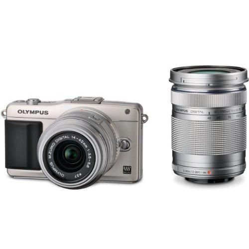 中古 1年保証 美品 OLYMPUS PEN mini E-PM2 ダブルズームキット 