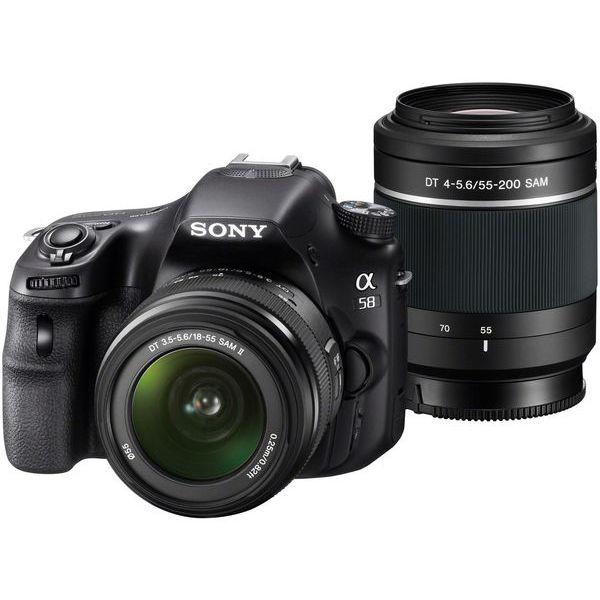 SONY 中古 1年保証 美品 α58 ダブルズームキット DT 18-55mm SAM II  