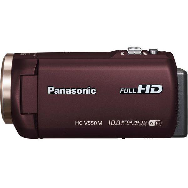 【美品】Panasonic ビデオカメラ HC-V550M　ブラウン　動作確認済 Panasonic 中古 1年保証 美品 HC-V550M ブラウン : Premier