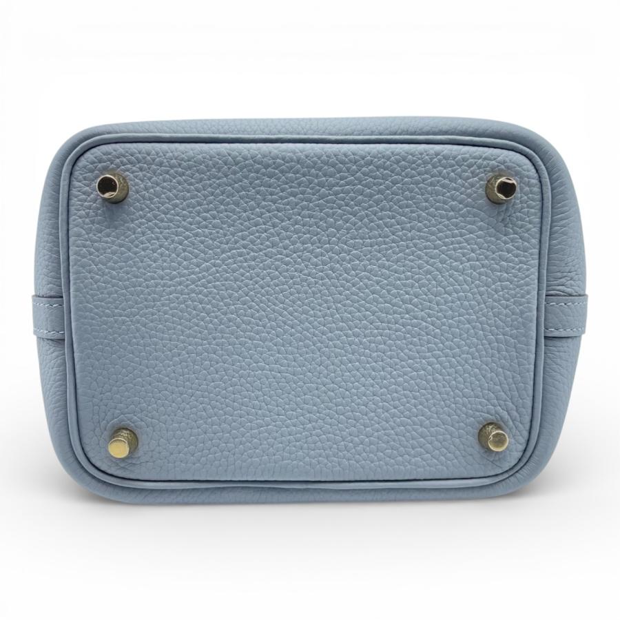 【超美品】 エルメス □H刻印 ピコタン MM ブルージーン トリヨン #76 エルメス ピコタンロック PM グリパンタン トリヨンクレマンス
