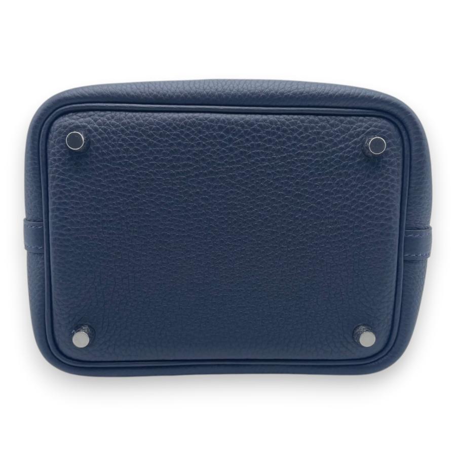 エルメス ピコタンロック PM ブルーニュイ トリヨンクレマンス シルバー金具 K刻印の画像