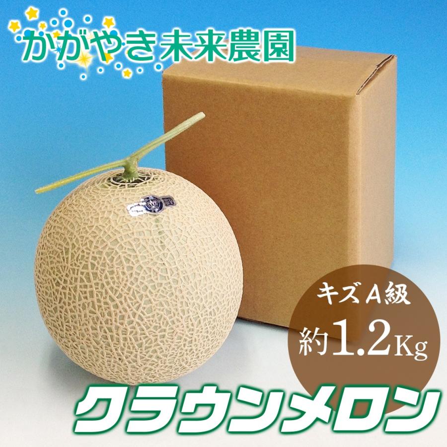 （訳アリ・簡易包装）クラウンメロン キズA級品 約1.2Kg前後｜premium-greengrocery