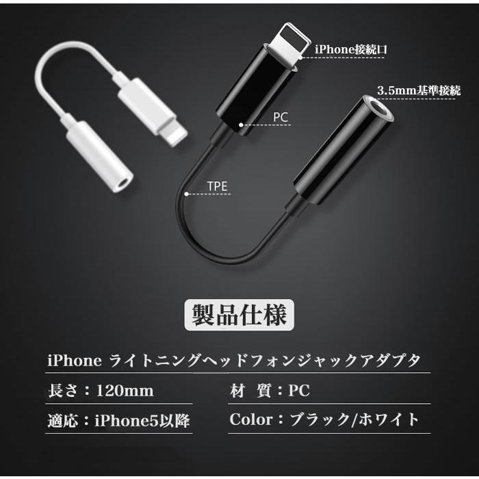 iPhone7/7 Plus ライトニング ヘッドフォンジャックアダプタ