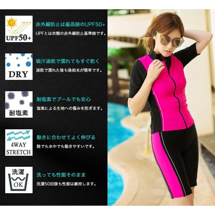 水着セット フィットネス水着 レディース 上下 セパレート 3点 体型