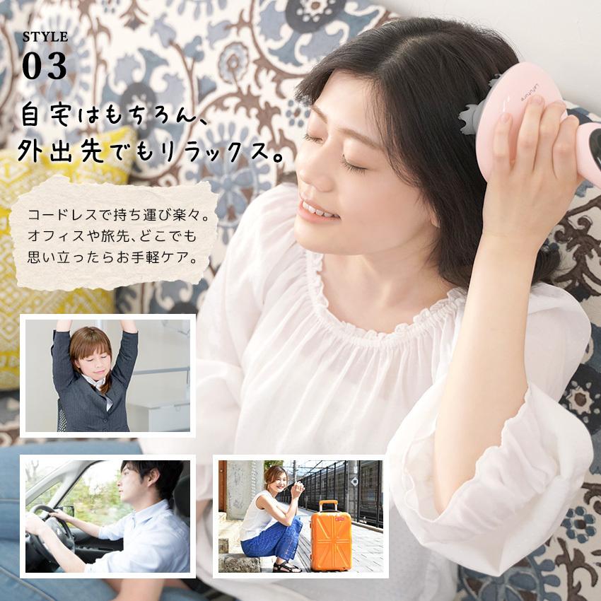 ヘッドスパ Lafuture ヘッドマッサージ ヘッドマッサージャー 頭皮マッサージ 電動 頭皮エステ 頭皮ケア 頭皮ブラシ 水洗い 健康グッズ スカルプ 首 肩 父の日 | LaFuture | 13