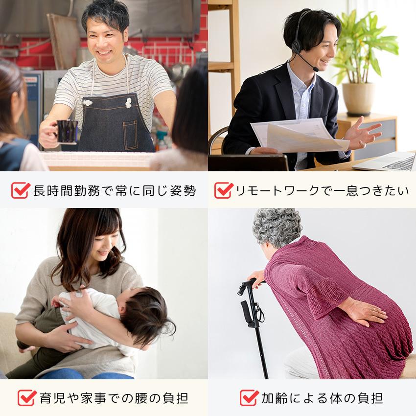 LaFuture マッサージ器 EMS 腰ケア 運動補助器 電気刺激 低周波 温熱