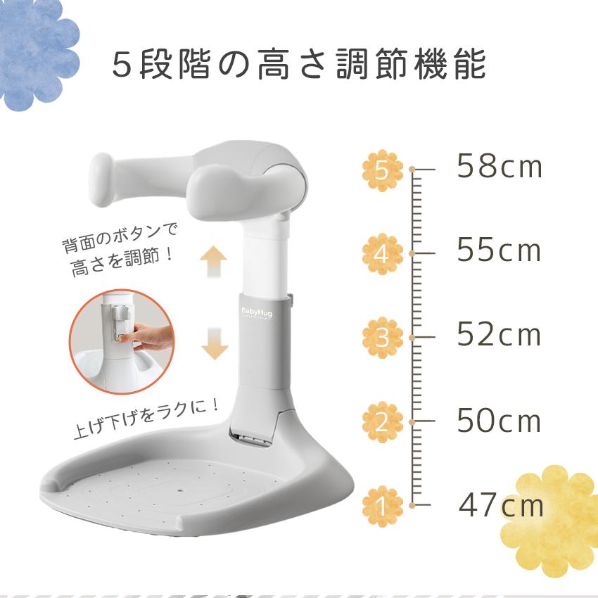 15%OFFクーポン ベビーシャワースタンド 改良版 赤ちゃん ベビーシャワーサポート ベビーバス 折りたたみ 高さ調節 お風呂 ベビーバスチェア 滑り止めの画像