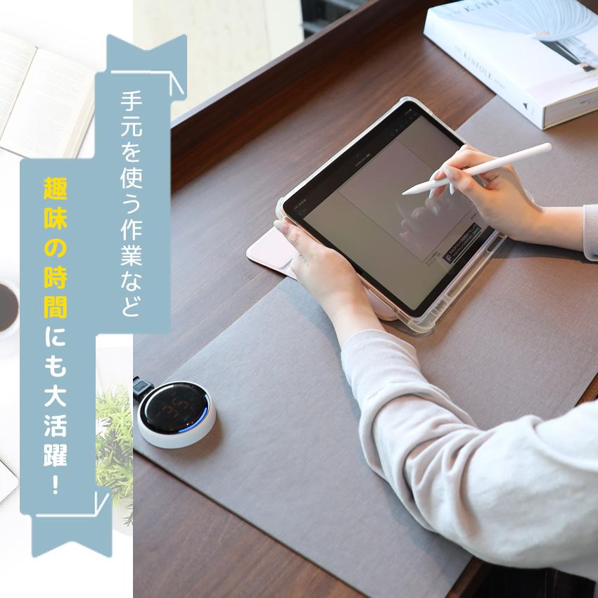 デスクヒーター 卓上 ワイド ヒーター ホットマット ヒーター 事務 勉強 昼寝 ぽかぽか パネルヒーター デスクマット 学習机マット 暖房 冷え対策 省エネ 節電 | LaFuture | 14