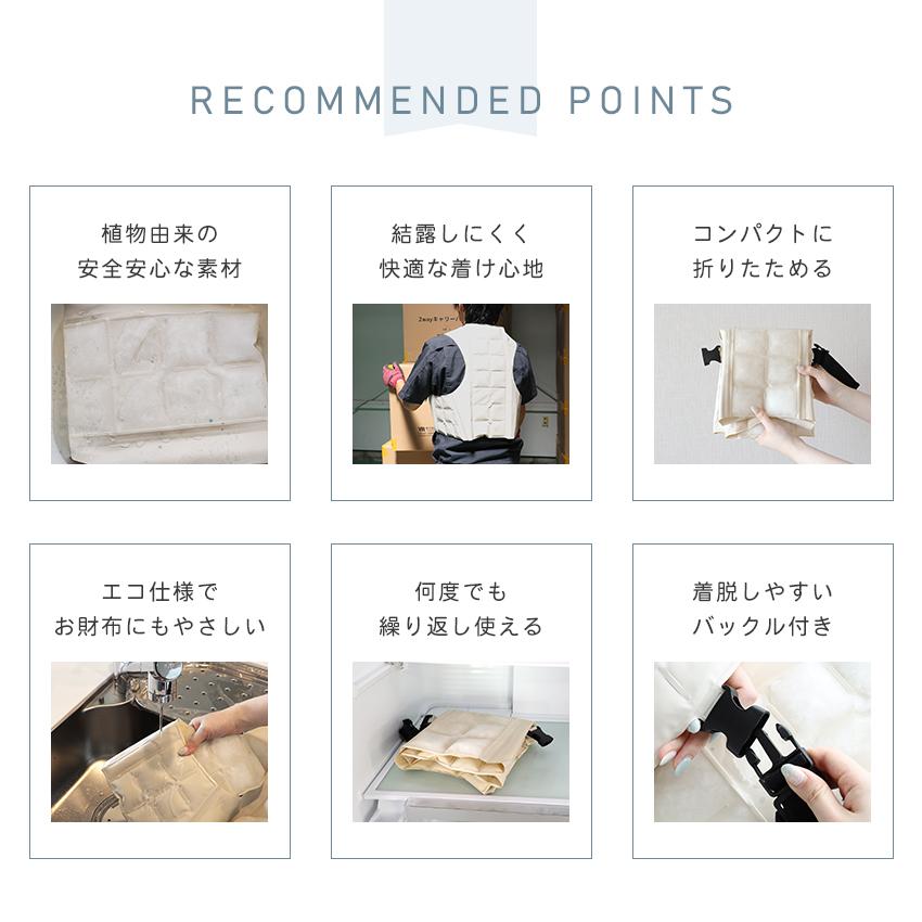 アイスベスト 暑さ対策 冷却ベスト 空調服 ベスト 保冷剤 アイス