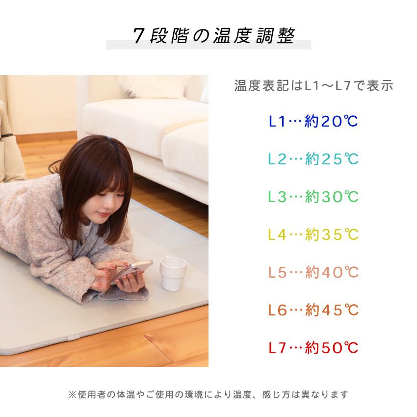 ホットカーペット リビング用 150×200cm 本体 即暖 速暖 節電 カーペット 電気カーペット 足元 軽量 滑り止め付 温度調節 Lafutureの画像