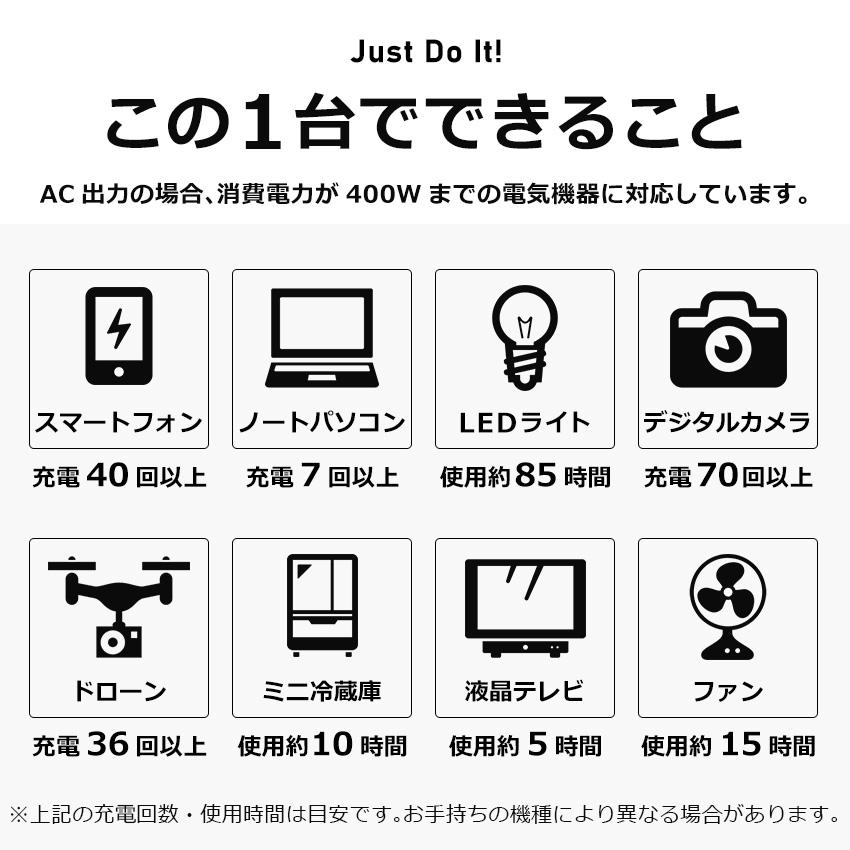 ポータブル電源 大容量 109200mAh/400Wh 発電機 家庭用 純正弦波