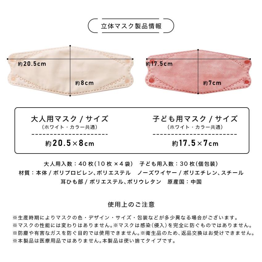 LaFuture 冷感マスク 不織布 子供用 大人用 30枚 夏用 KF94 マスク 40