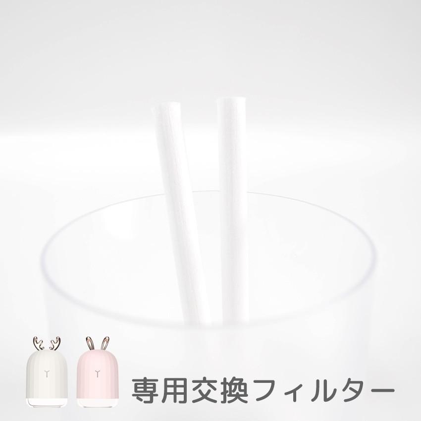 lff-shika卓上加湿器専用 交換用 給水芯 2本入 フィルター 綿棒 定期