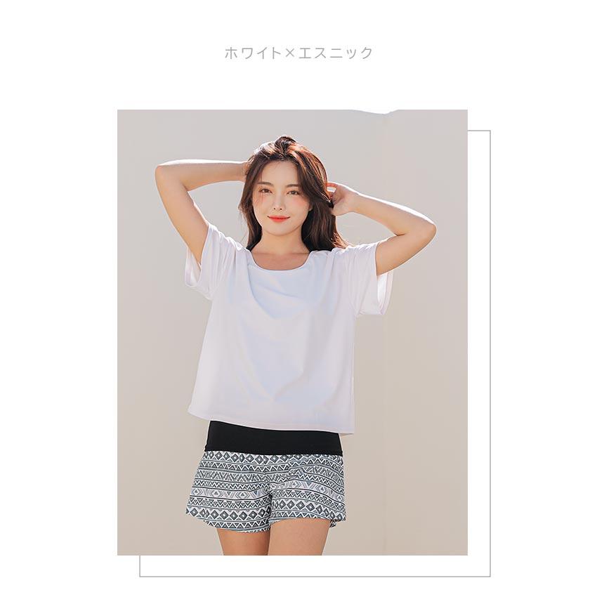 SEA ANGEL 2025新作 体型カバー ママ 水着 2点セット ラッシュガード