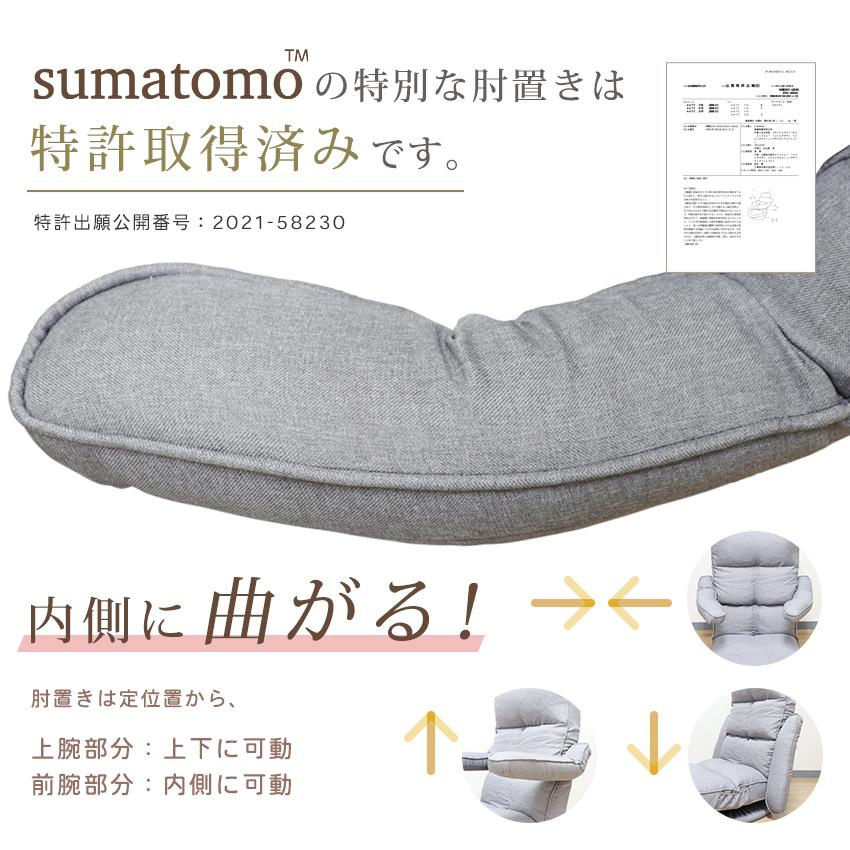座椅子 らくらく 回転式 折りたたみ 360℃ リクライニング ハイバック