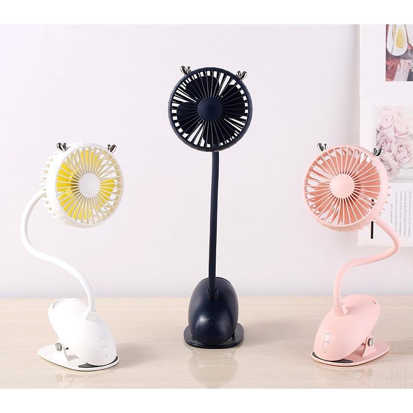 扇風機 クリップ 卓上 USB 充電式 伸びる おしゃれ 静音 ミニ扇風機