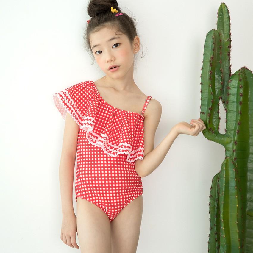 女の子用水着 可愛い 水着 女の子 ワンピース水着 キッズ水着 子ども水着 日焼け防止 Uvカット フリル レース チェック柄 透けない 裏地付 海 プール 水泳 Rt1904 Premium Interior Shop 通販 Yahoo ショッピング
