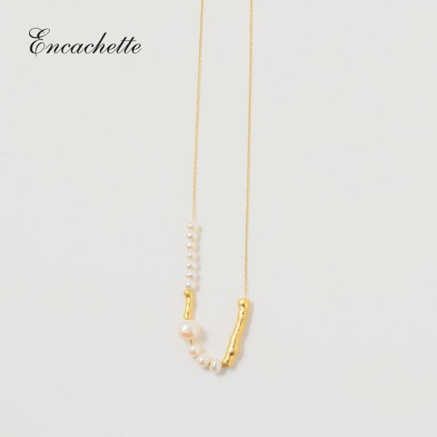 Encachette（アンキャシェット） 淡水パール ネックレス レディース 