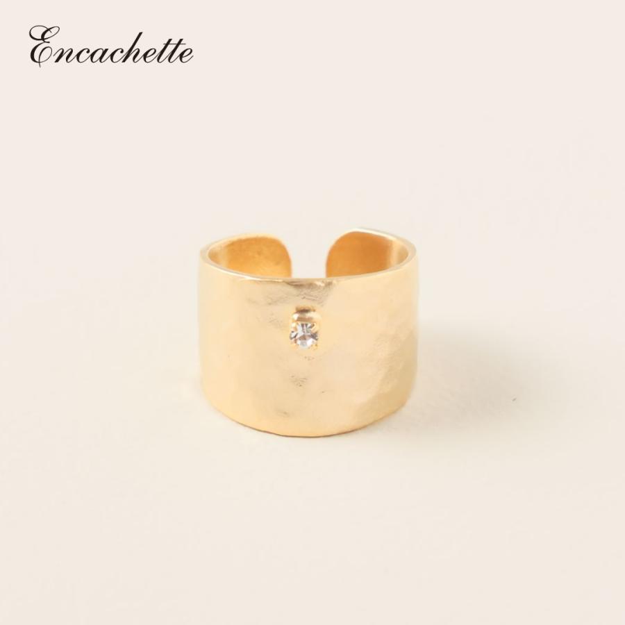 Encachette アンキャシェット 指輪 フリーサイズ シンプル リング ガラス ブランシェリング ゴールド おしゃれ 普段使い カジュアル フォーマル お祝い 記念日 MAAMプレミアムランジェリー - 通販 - Yahoo ショッピング