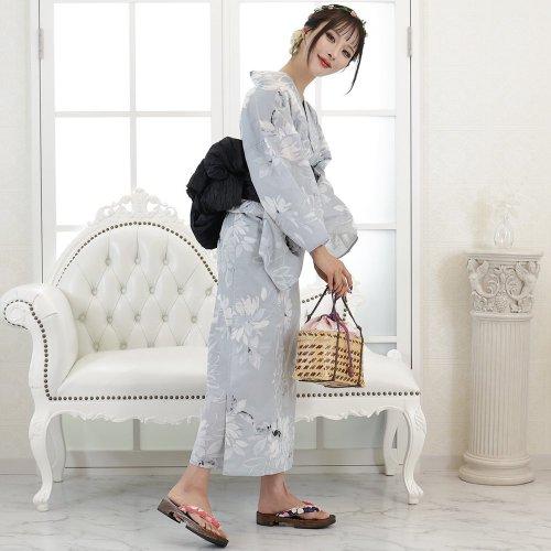 GRAXIA（グラシア） 浴衣3点セット 浴衣 帯 鼻緒下駄 3点セット地色が