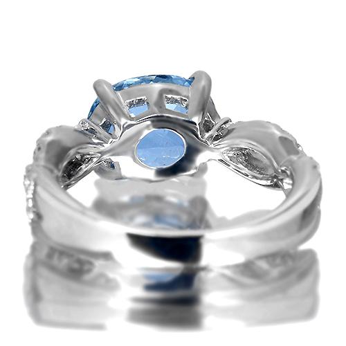 サンタマリアアクアマリン 2.36ct ダイヤモンド プラチナ リング サンタマリアアクアマリン 2.36ct ダイヤモンド プラチナ リング