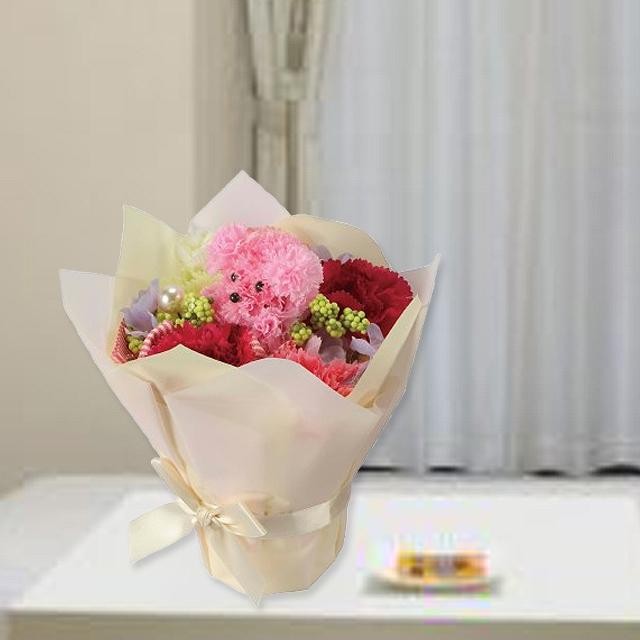 光触媒フラワーアレンジ プリティプードル 爆買 ブーケ 母の日 花