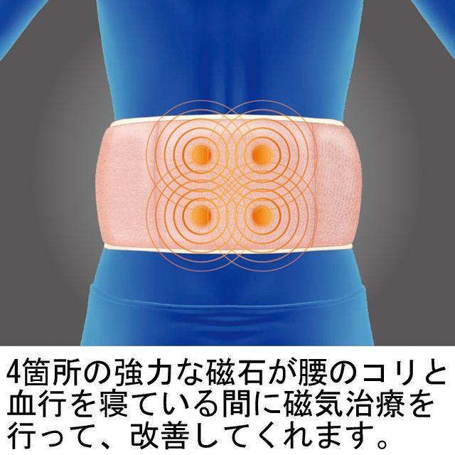 医療機器「コリとる磁気 腰まくら」 (腰痛改善治療器 磁気治療器 腰巻