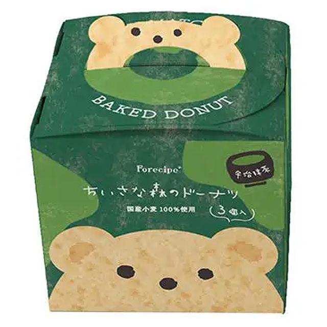 フォレシピ ちいさな森のドーナツ くま宇治抹茶 3個 Forecipe 焼き菓子