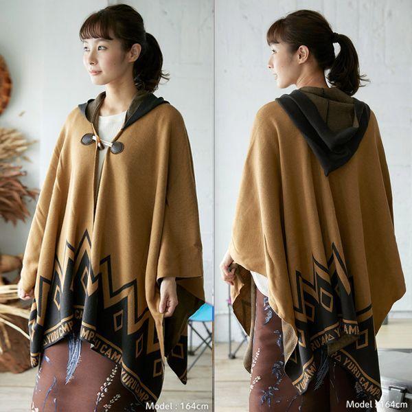 ゆるキャン△五泉ニット「mino」志摩リン焚火ポンチョ (メンズ