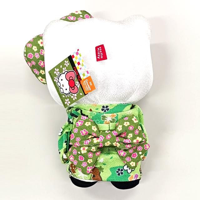 ビッグリボンはろうきてぃ 和装ちりめんぬいぐるみM抹茶Ver. 爆買